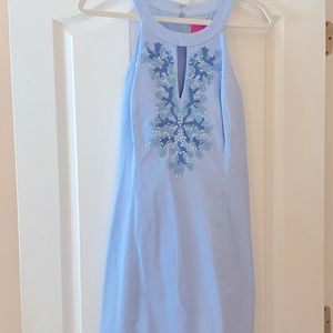 Lilly Pulitzer Ocean Blue Shift Dress Size 12
